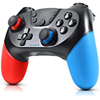 Gezimetie Mando para Nintendo Switch- Mando Pro Controller Mando pc Inalambrico con Función Gyro Axis-Dual Shock y Turbo…